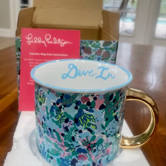 Lilly Pulitzer Dining New Lilly Pulitzer Mug Ocean View Poshmark